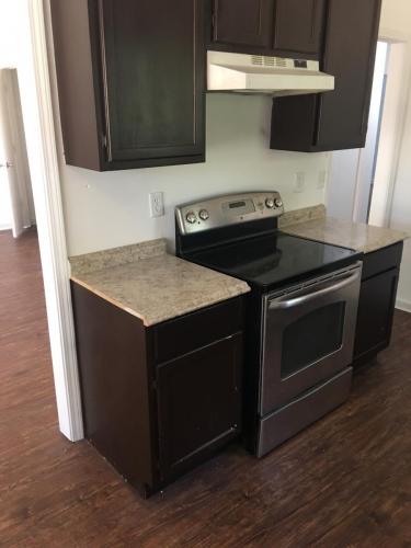 Unfinished cabinets and counters